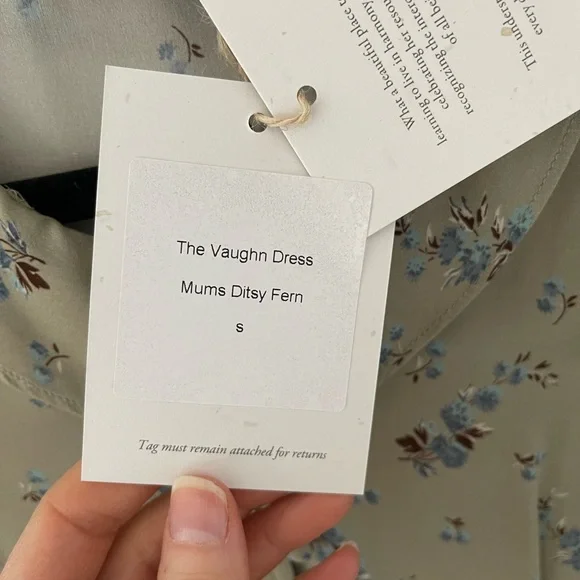 NWT Christy Dawn Vaughn Dress size small in Mums Ditsy Fern - Picture 8 of 11